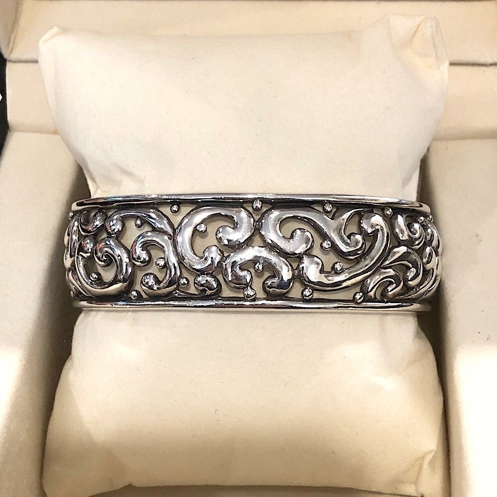 Barse Sterling Silver Scroll Cuff & Vintage Sterl… - image 5